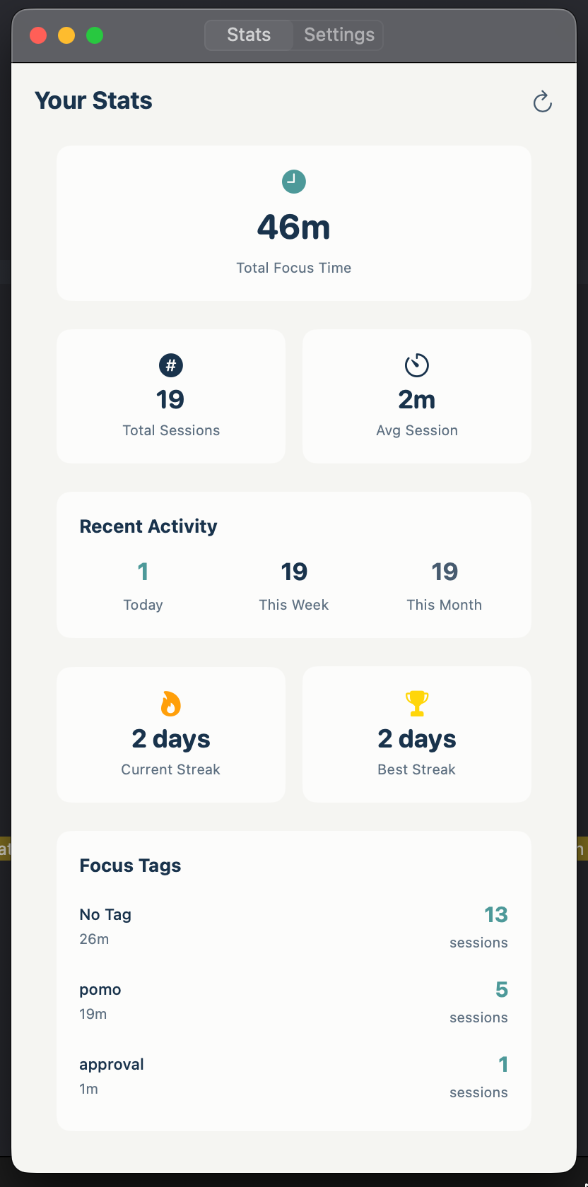App Stats View